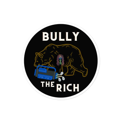 Bear Golf Bully The Rich Bubble-Free Stickers 4×4
