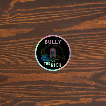 Bear Golf Bully The Rich Holographic Stickers 3×3