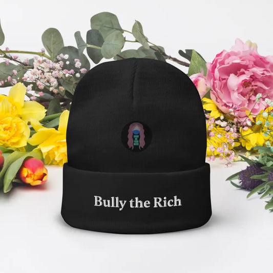 ‘Bully the Rich’ Embroidered Beanie -  from Show Me Your Mask Shop by Show Me Your Mask Shop - Hats