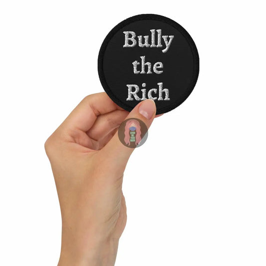 'Bully the Rich' Embroidered patches -  from Show Me Your Mask Shop by Show Me Your Mask Shop - Patches