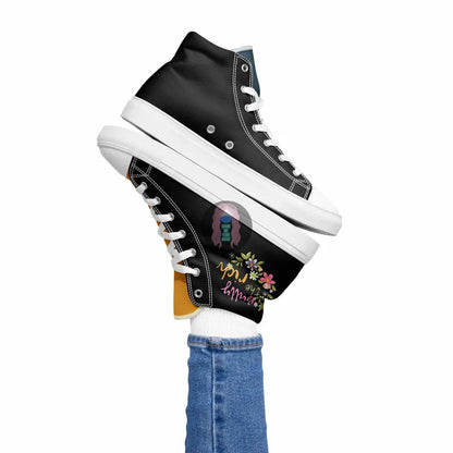 "Bully the Rich" Women’s high top canvas shoes -  from Show Me Your Mask Shop by Show Me Your Mask Shop - Shoes, Women's