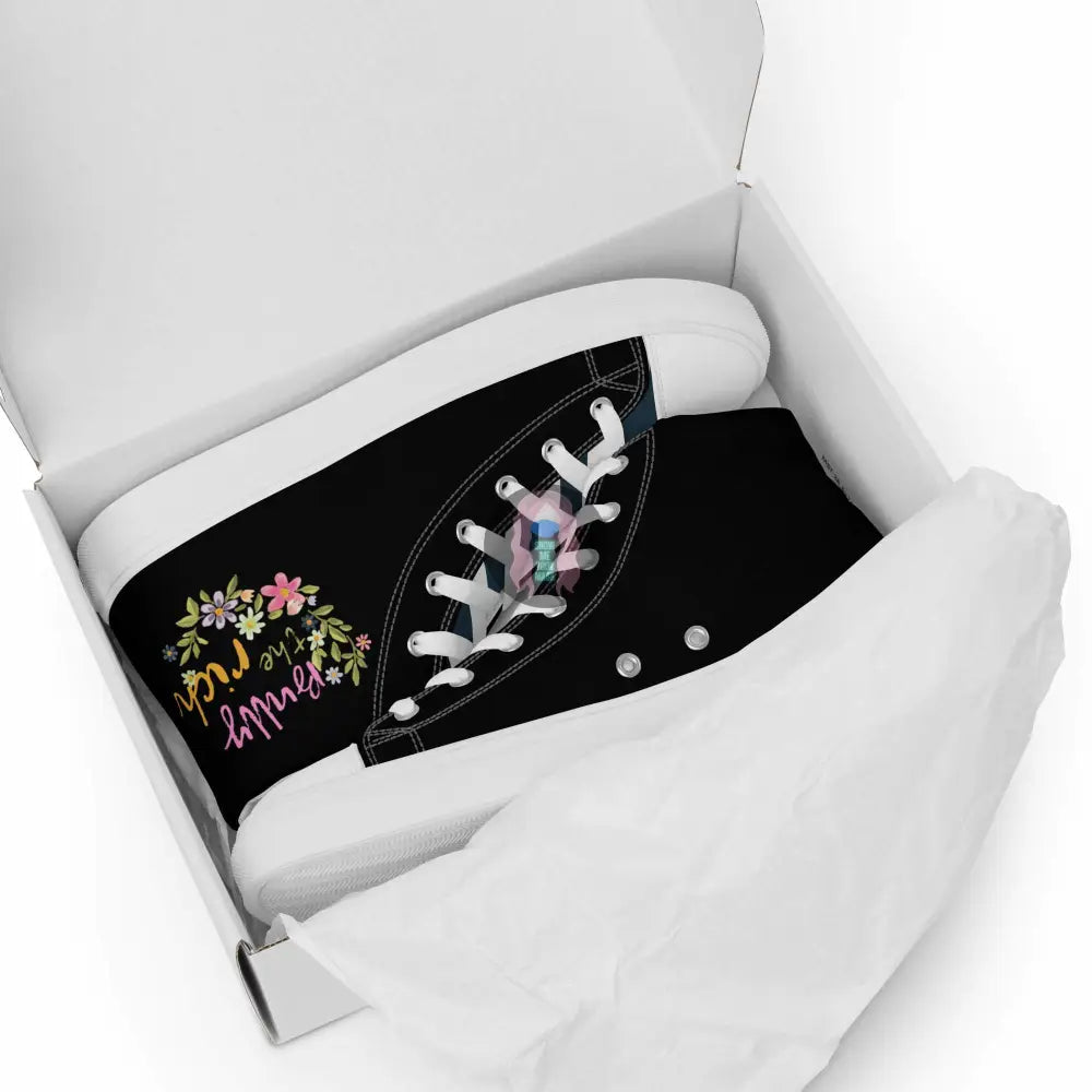 "Bully the Rich" Women’s high top canvas shoes -  from Show Me Your Mask Shop by Show Me Your Mask Shop - Shoes, Women's
