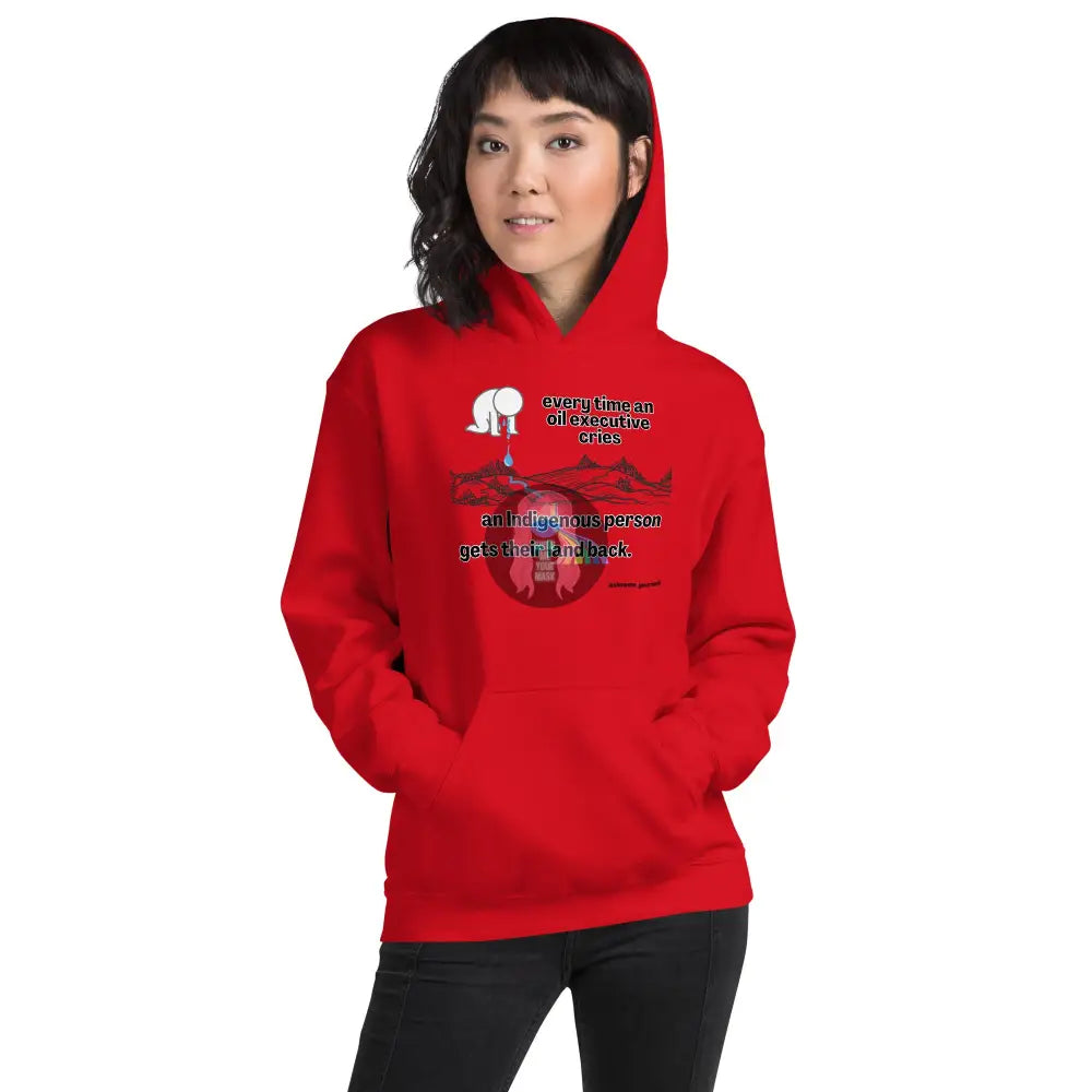 Crying Oil Execs Unisex Hoodie Red / S