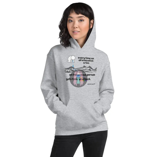 Crying Oil Execs Unisex Hoodie Sport Grey / S