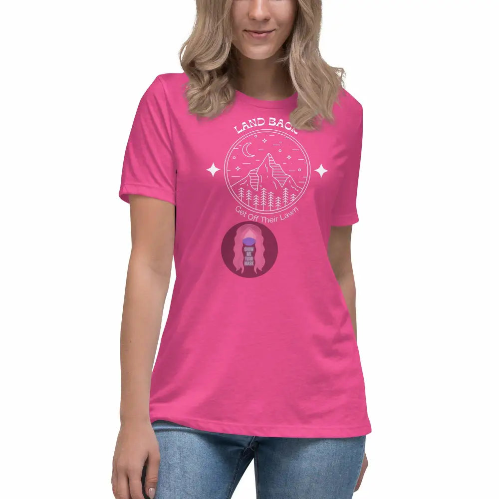 "Get Off Their Lawn" Women's Relaxed T-Shirt -  from Show Me Your Mask Shop by Show Me Your Mask Shop - Shirts, Women's