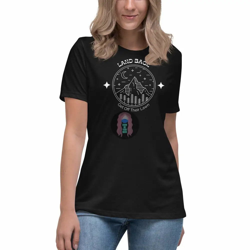 "Get Off Their Lawn" Women's Relaxed T-Shirt -  from Show Me Your Mask Shop by Show Me Your Mask Shop - Shirts, Women's