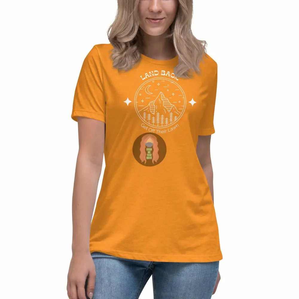 "Get Off Their Lawn" Women's Relaxed T-Shirt -  from Show Me Your Mask Shop by Show Me Your Mask Shop - Shirts, Women's