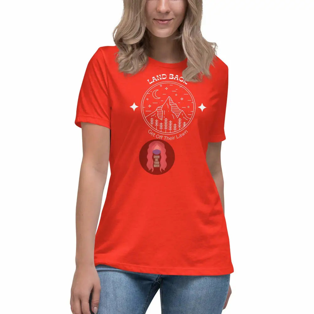 "Get Off Their Lawn" Women's Relaxed T-Shirt -  from Show Me Your Mask Shop by Show Me Your Mask Shop - Shirts, Women's