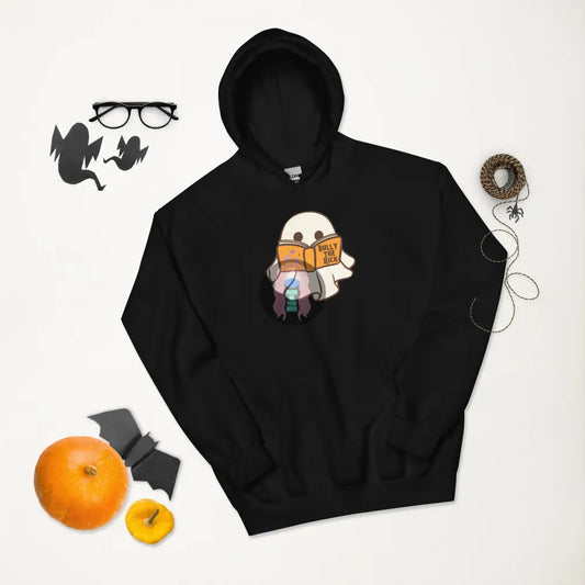 Halloween 2024 Book Ghost Unisex Hoodie Black / S