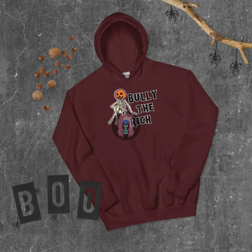 Halloween 2024 Bully The Rich Unisex Hoodie Maroon / S