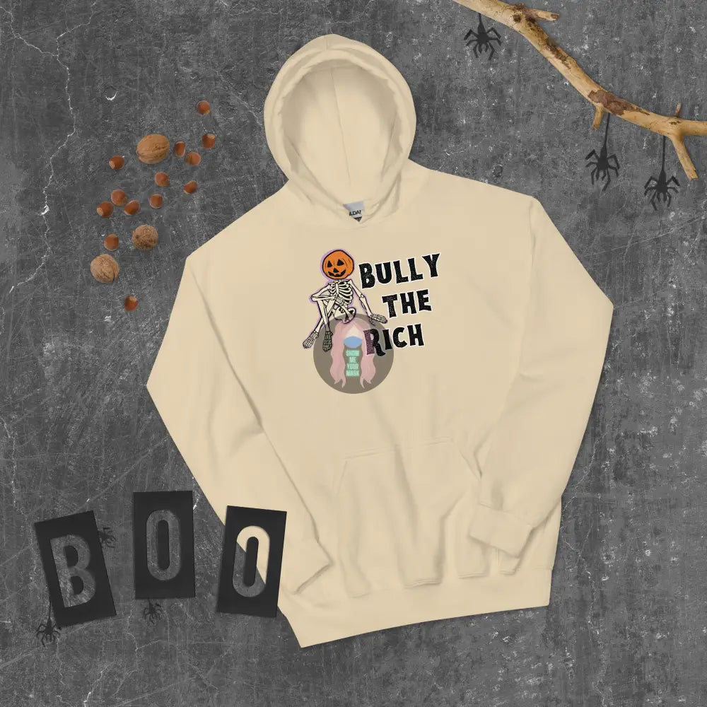 Halloween 2024 Bully The Rich Unisex Hoodie Sand / S