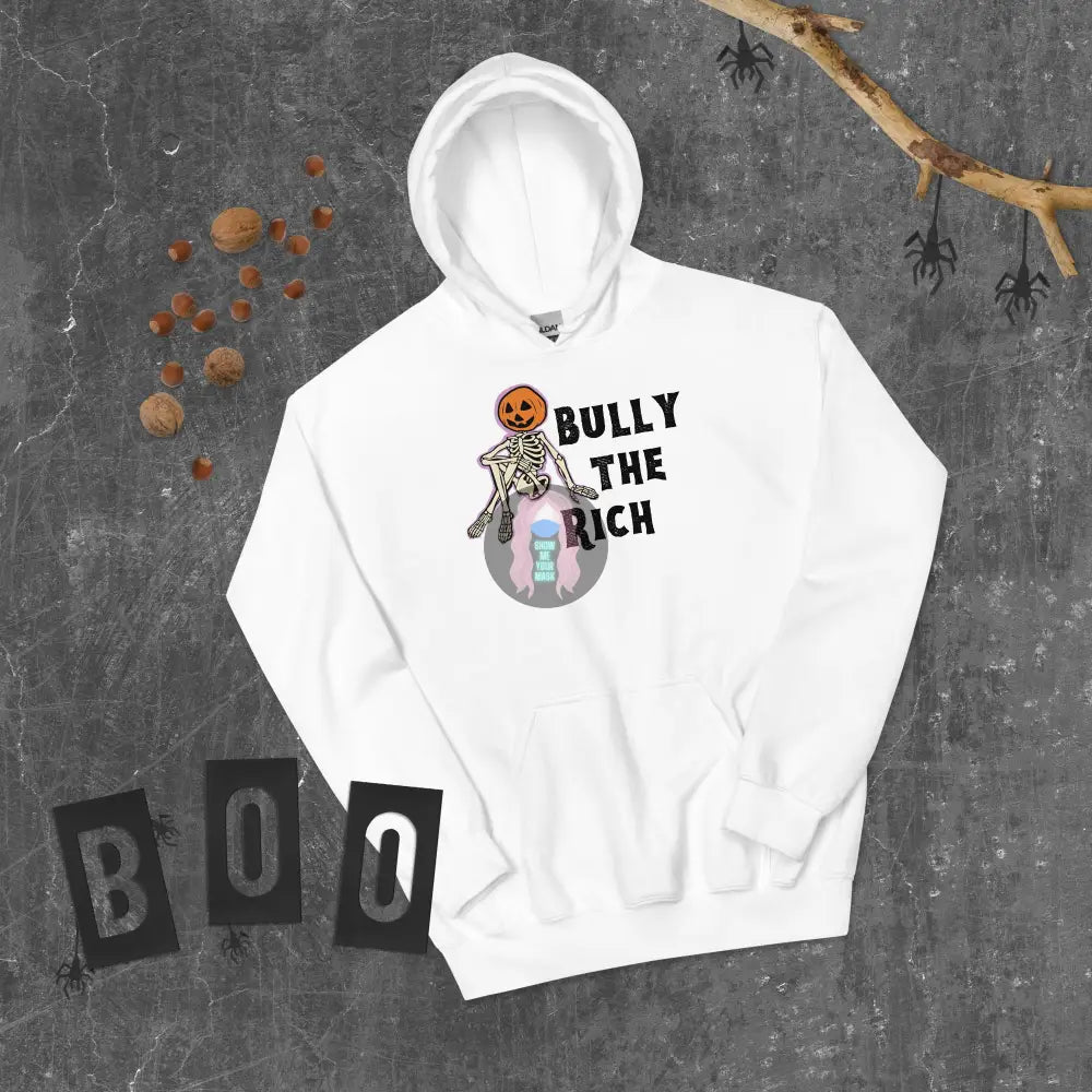 Halloween 2024 Bully The Rich Unisex Hoodie White / S