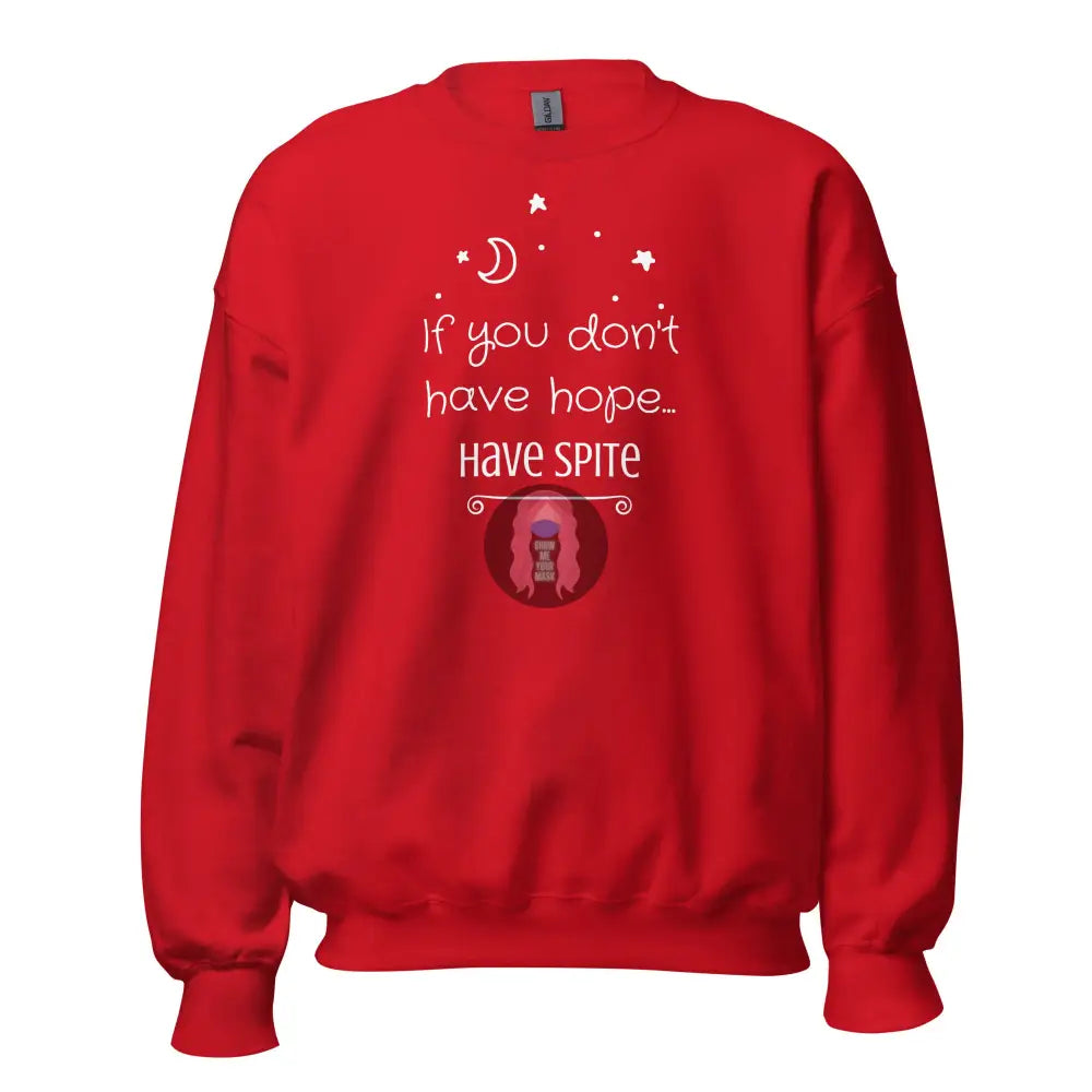 ’Have Spite’ V 1 Unisex Sweatshirt Red / S