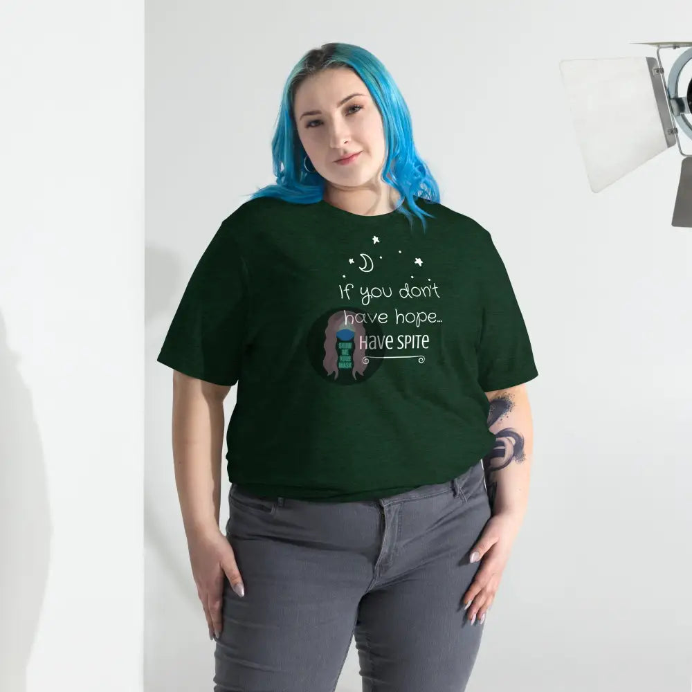 ’Have Spite’ V1 Short Sleeve T-Shirt Emerald Triblend / Xs