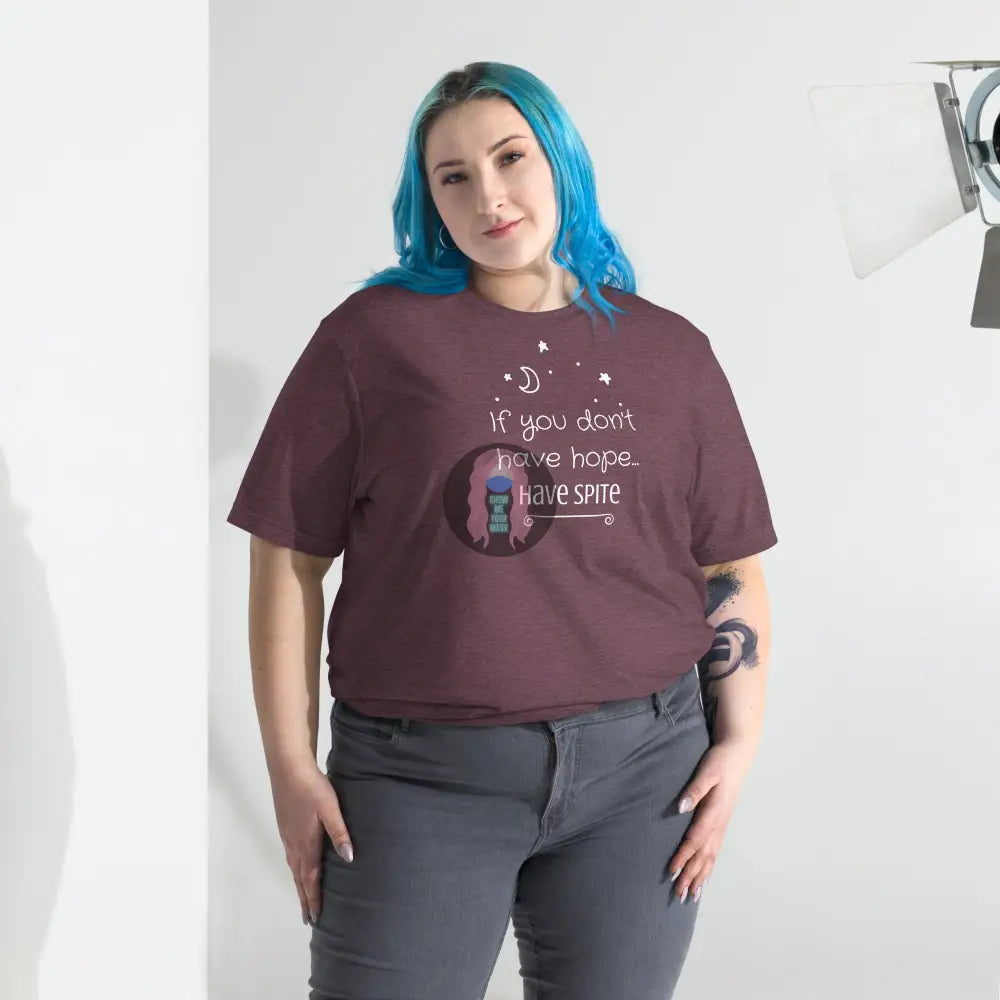 ’Have Spite’ V1 Short Sleeve T-Shirt Maroon Triblend / Xs