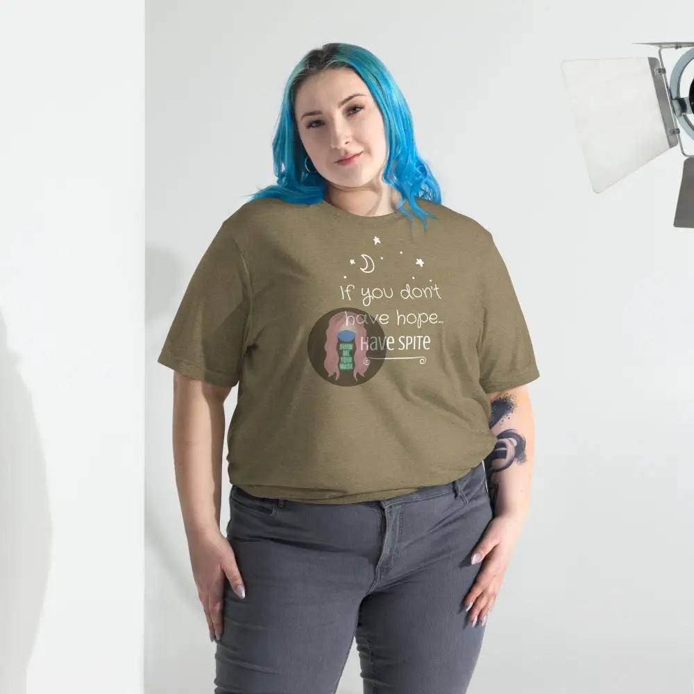 ’Have Spite’ V1 Short Sleeve T-Shirt Olive Triblend / Xs