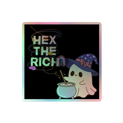 Hex The Rich 2024 Holographic Stickers 4″×4″