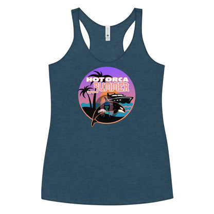 ’Hot Orca Summer’ Women’s Racerback Tank Indigo / Xs