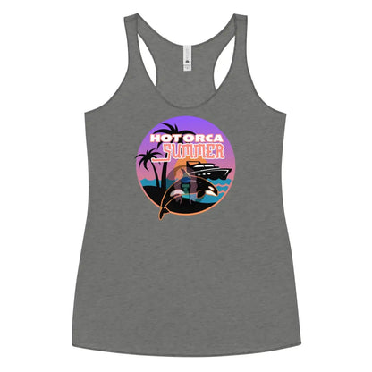 ’Hot Orca Summer’ Women’s Racerback Tank Premium Heather / Xs