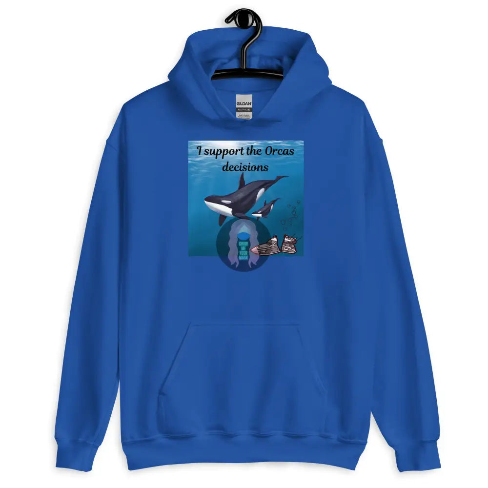 I Support The Orcas Unisex Hoodie Royal / S