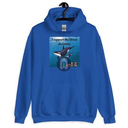 I Support The Orcas Unisex Hoodie Royal / S