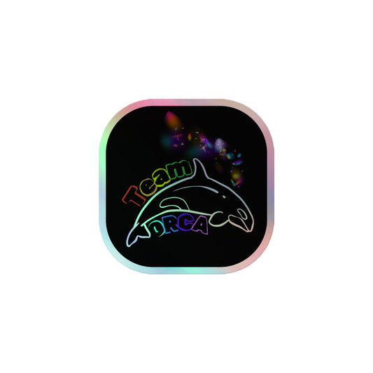 "Team Orca" Pride 2024 Holographic stickers
