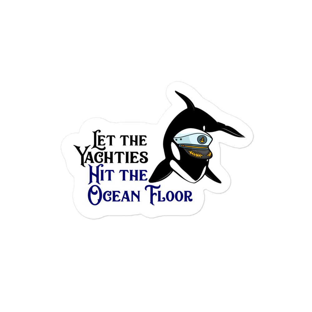 Yachts on the ocean floor, Orca Bubble-free stickers