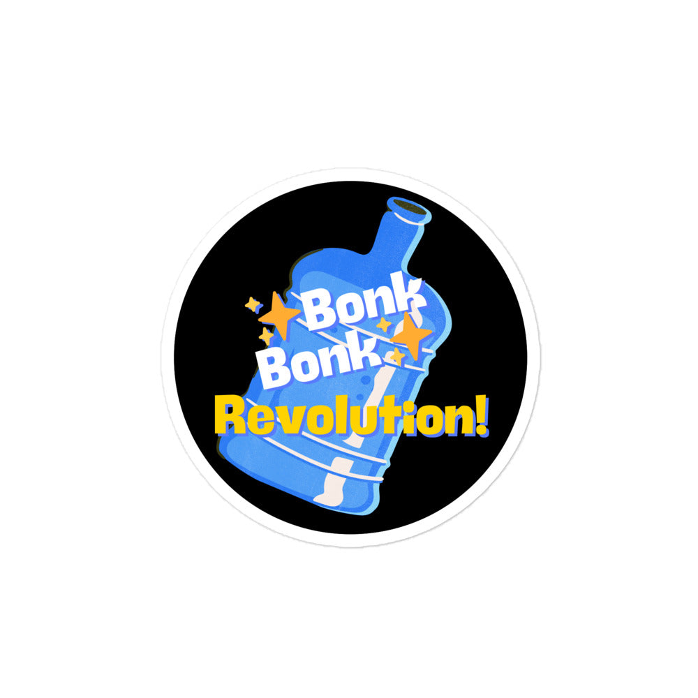 ’Bonkbonk’ Bubble-Free Stickers 4″×4″