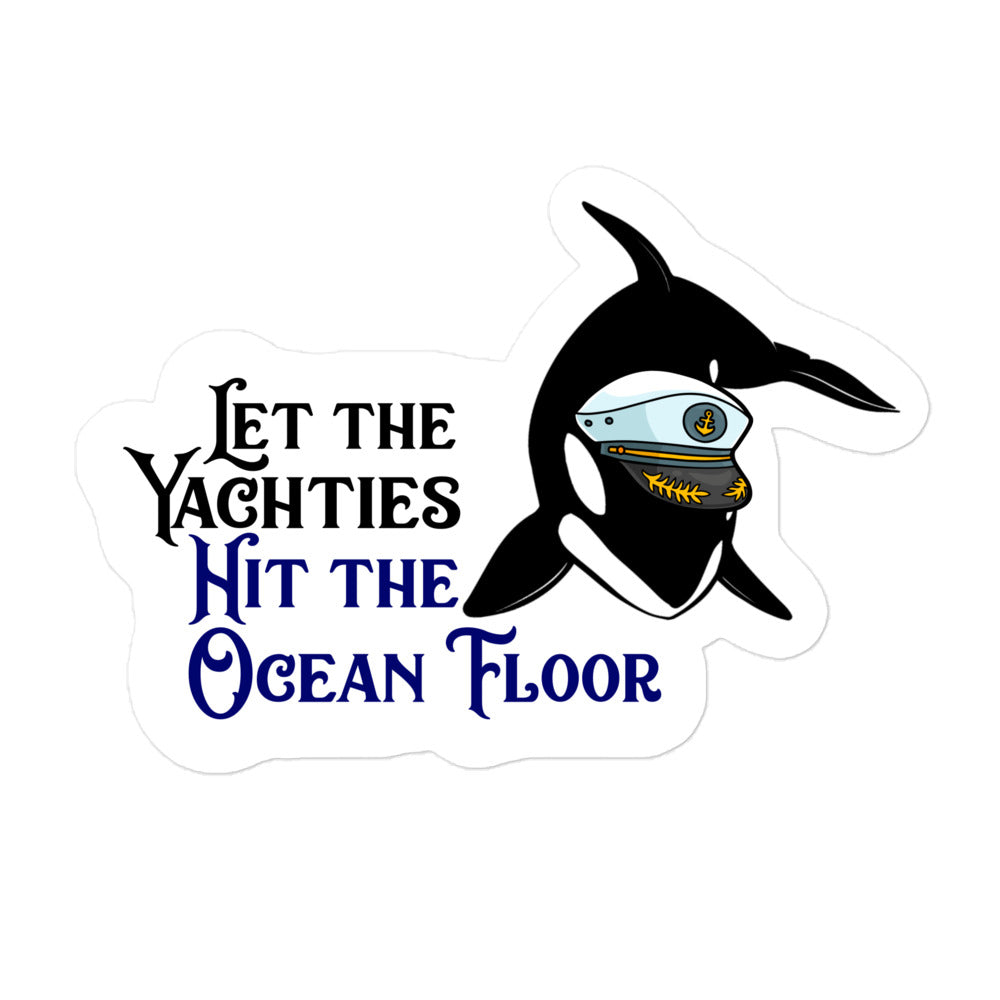 Yachts on the ocean floor, Orca Bubble-free stickers