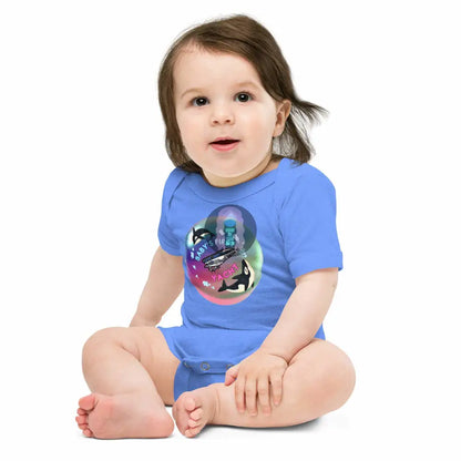 Orca "Baby's first Yacht" Baby short sleeve one piece -  from Show Me Your Mask Shop by Show Me Your Mask Shop - Kids