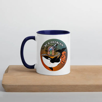 Orca Be A Problem Money Cant Solve Halloween Mug With Color Inside Dark Blue