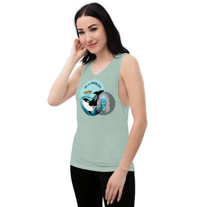 Orca ’Be A Problem Money Can’t Solve’ Ladies’ Muscle Tank