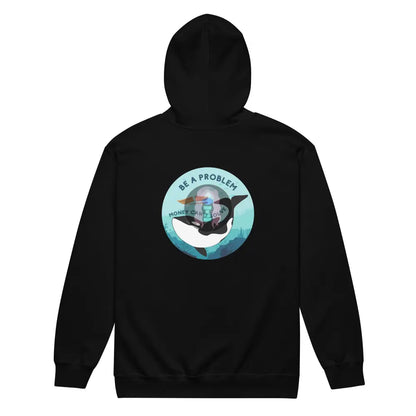 Orca Be A Problem Money Cant Solve Unisex Heavy Blend Zip Hoodie