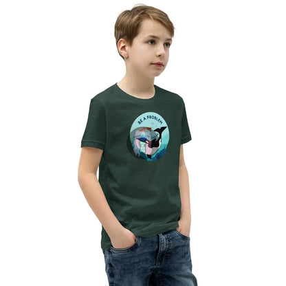 Orca Be A Problem Money Cant Solve Youth Short Sleeve T-Shirt