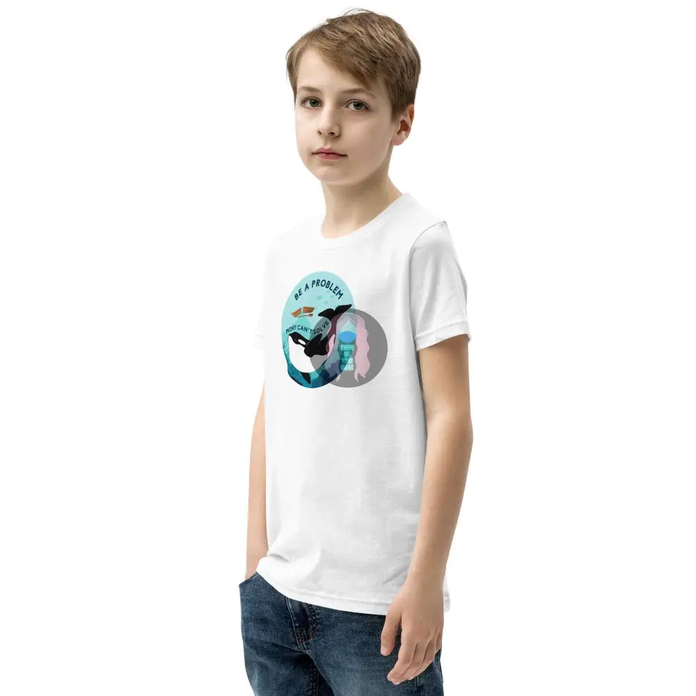 Orca Be A Problem Money Cant Solve Youth Short Sleeve T-Shirt