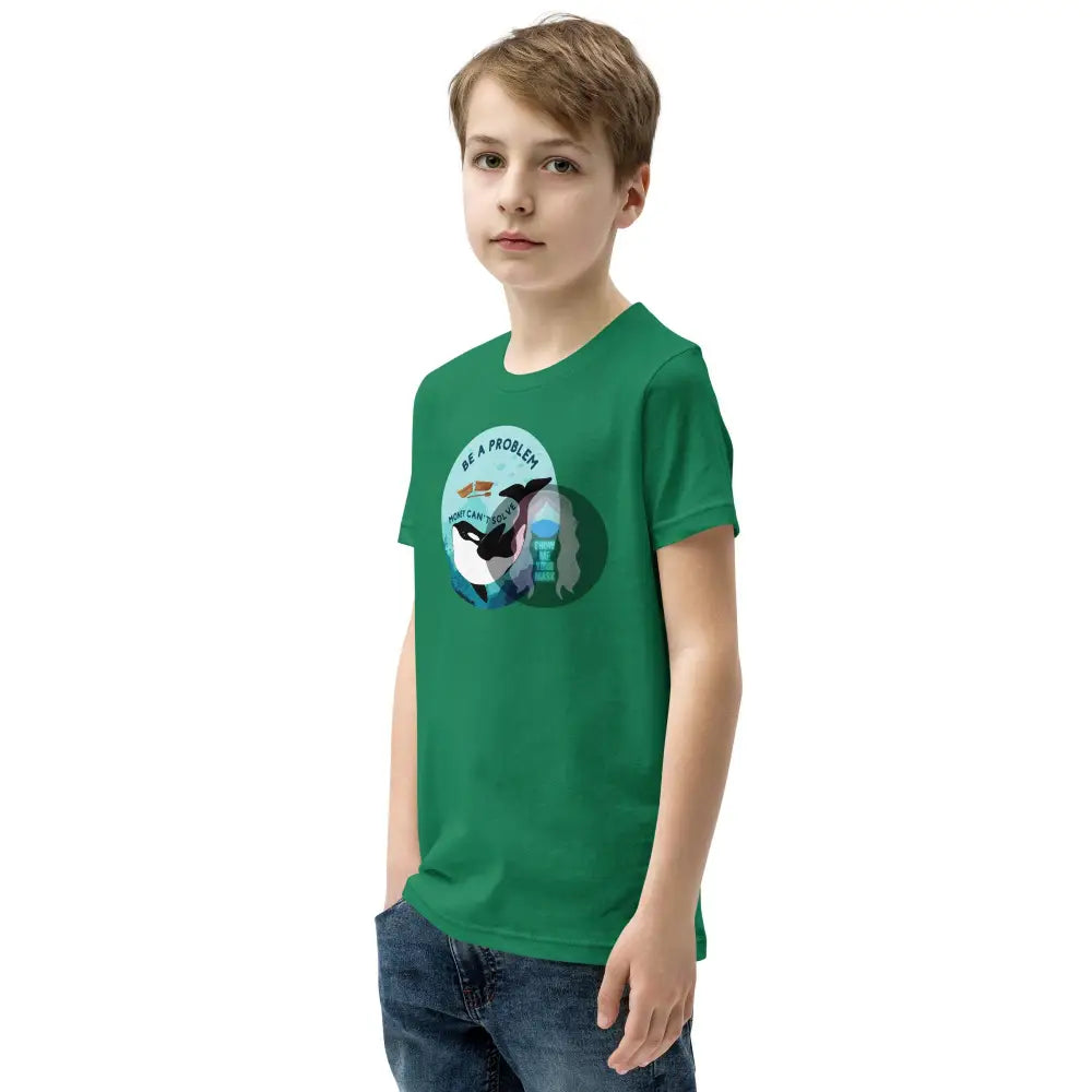 Orca Be A Problem Money Cant Solve Youth Short Sleeve T-Shirt