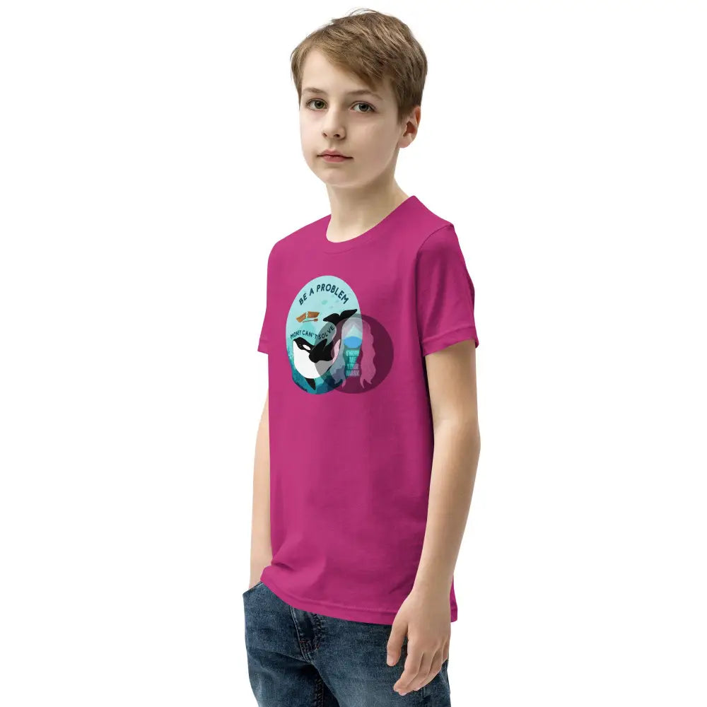 Orca Be A Problem Money Cant Solve Youth Short Sleeve T-Shirt