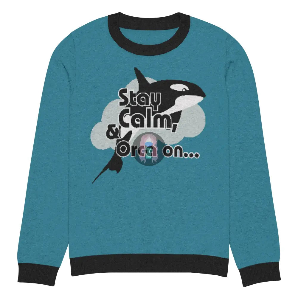 Orca On Knitted Crew Neck Sweater 2Xs