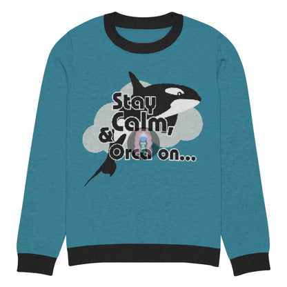 Orca On Knitted Crew Neck Sweater S