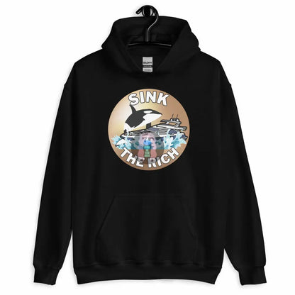 Orca "Sink the Rich" Unisex Hoodie -  from Show Me Your Mask Shop by Show Me Your Mask Shop - Hoodies