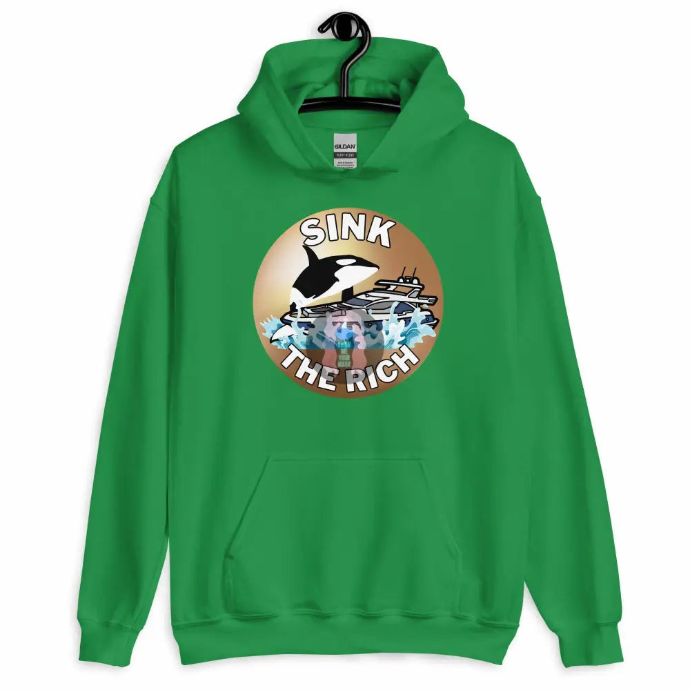 Orca "Sink the Rich" Unisex Hoodie -  from Show Me Your Mask Shop by Show Me Your Mask Shop - Hoodies