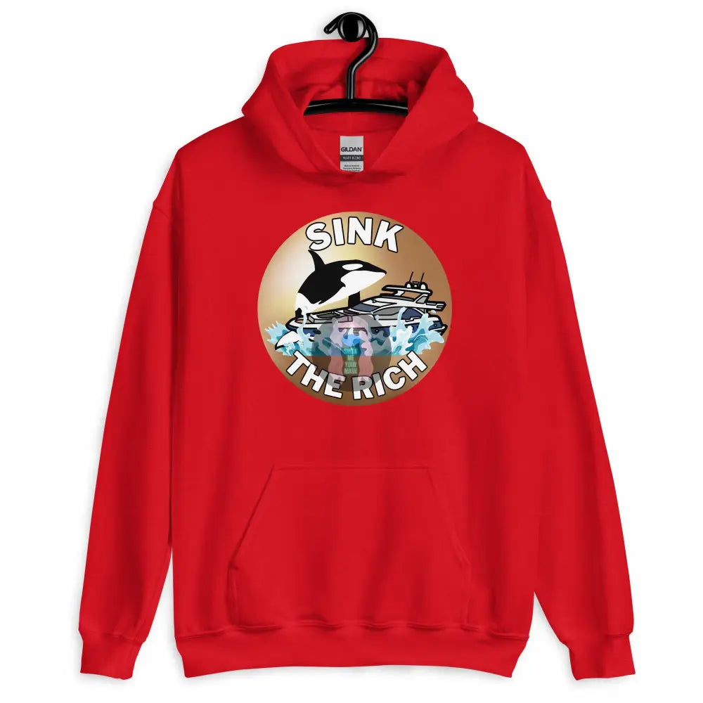 Orca "Sink the Rich" Unisex Hoodie -  from Show Me Your Mask Shop by Show Me Your Mask Shop - Hoodies