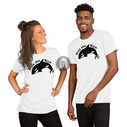 “Orca the Rich” Unisex t-shirt -  from Show Me Your Mask Shop by Show Me Your Mask Shop - Shirts, Unisex