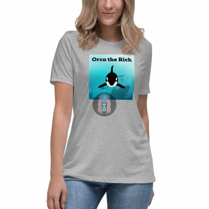 "Orca the Rich" Women's Relaxed T-Shirt -  from Show Me Your Mask Shop by Show Me Your Mask Shop - Shirts, Women's