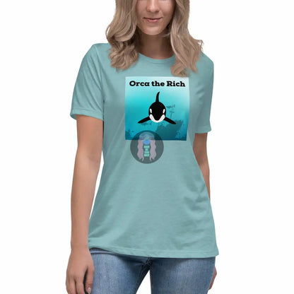 "Orca the Rich" Women's Relaxed T-Shirt -  from Show Me Your Mask Shop by Show Me Your Mask Shop - Shirts, Women's