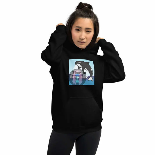 Orca "Time to Orca-nize" Unisex Hoodie -  from Show Me Your Mask Shop by Show Me Your Mask Shop - Hoodies, Unisex