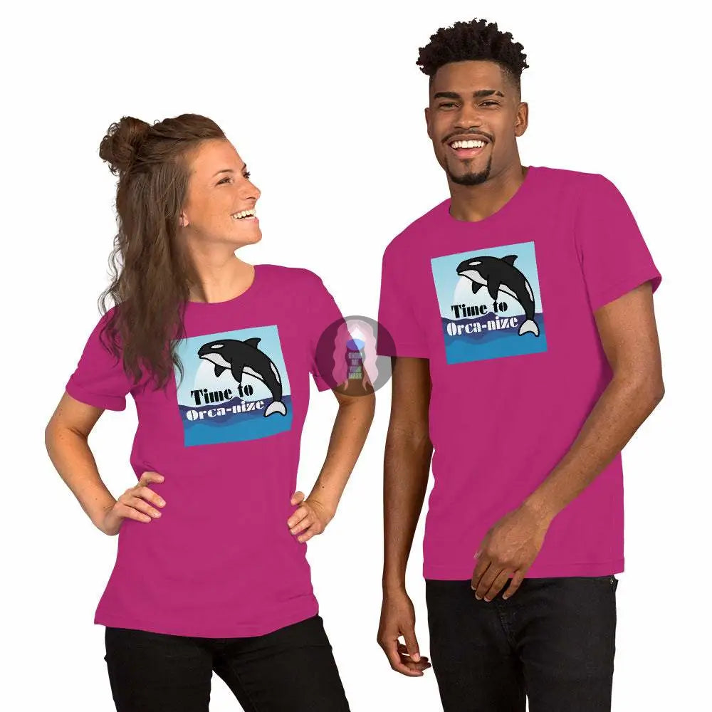 Orca "Time to Orca-nize" Unisex t-shirt -  from Show Me Your Mask Shop by Show Me Your Mask Shop - Shirts, Unisex