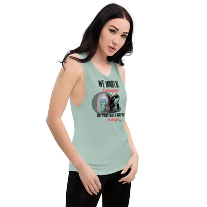 Orca ’We Might Be Endangered’ Ladies’ Muscle Tank
