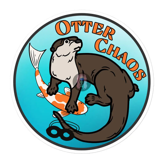 Otter Chaos Bubble-Free Stickers 5.5×5.5