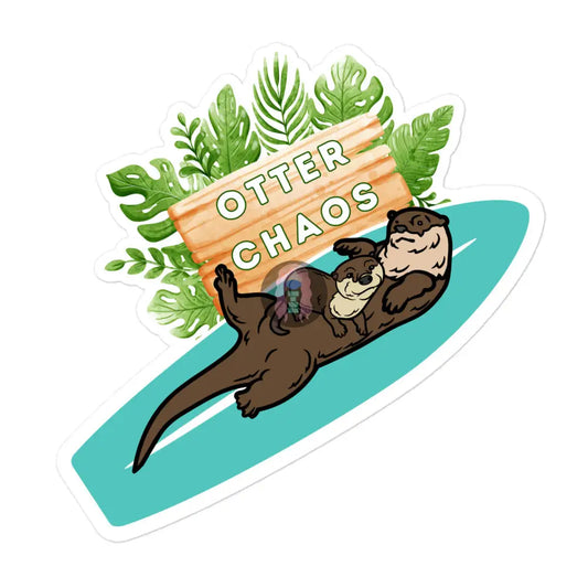 Otter Momma Chaos Bubble-Free Stickers 5.5×5.5